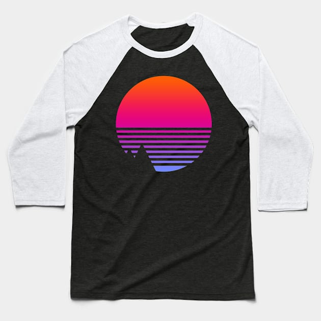 Retrowaving Life Baseball T-Shirt by technofaze